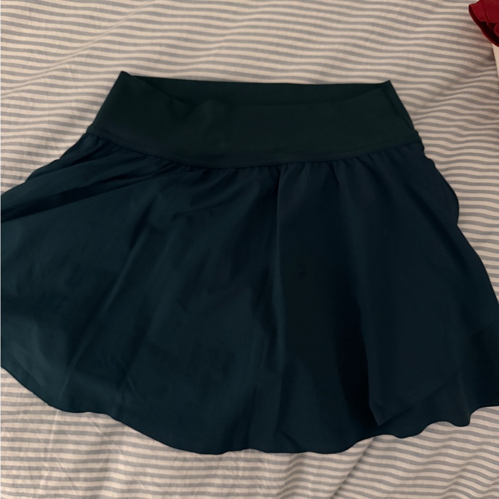 Aerie Dark Green Skater Skirt